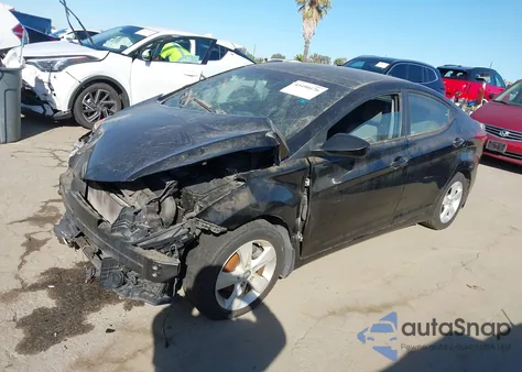 2012 Hyundai Elantra Gls (Ulsan Plant) from USA, damaged, VIN KMHDH4AEXCU382588